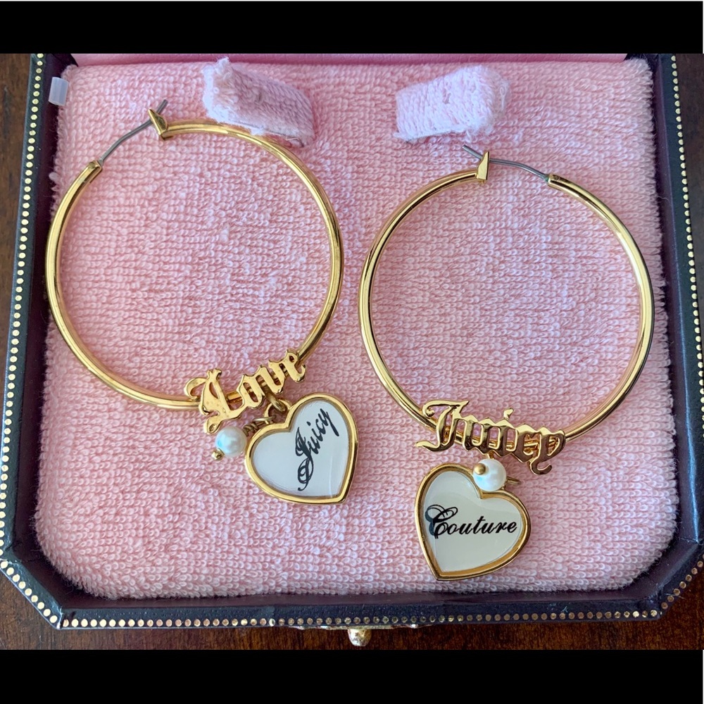Juicy Couture hoop earrings